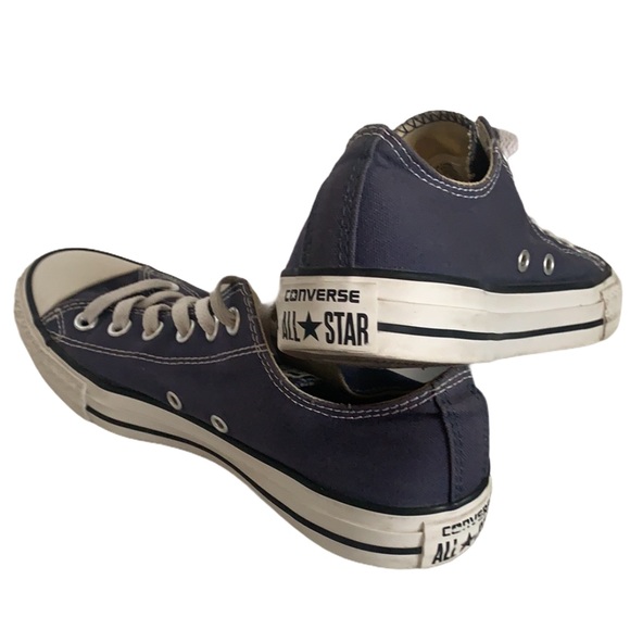 Converse Chuck Taylor Ox Low Navy Sneakers Sz 8 - Picture 3 of 6